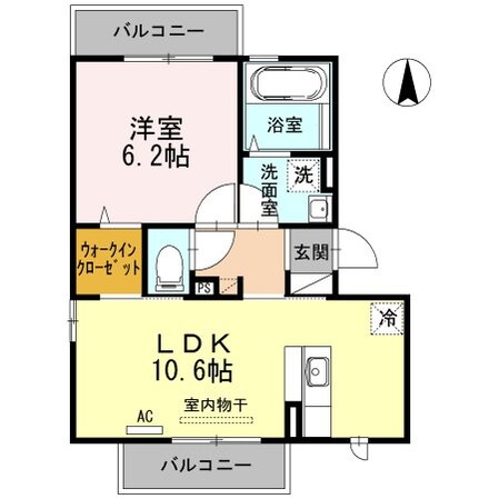 グランボヌールKE　E棟の物件間取画像